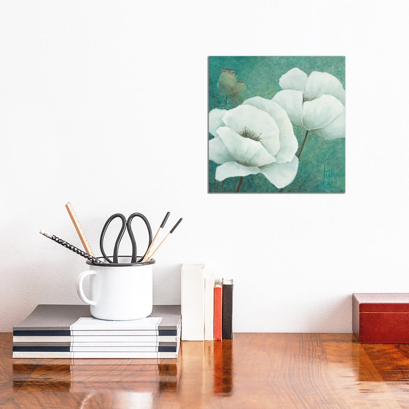 Flora II by Jettie Roseboom - Wrapped Canvas Painting, 30.48 cm H x 30.48 cm W