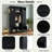 Modern Hall Tree With Adjustable Shelves, Side Cabinets, Top Compartments And Hooks-1385319438