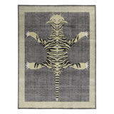 Distressed Homage Hand Knotted Wool Animal Print Area Rug