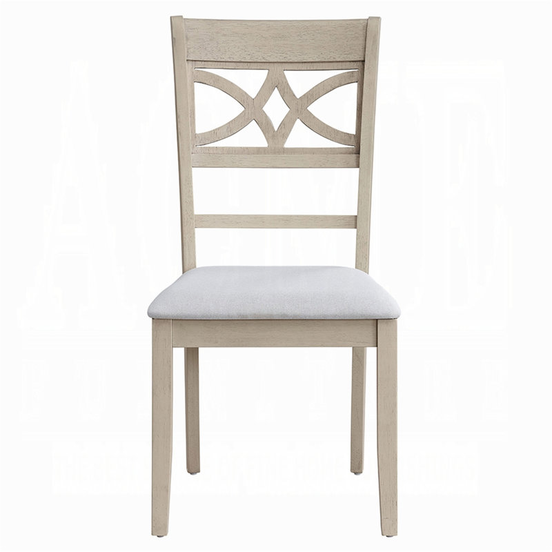 Ensemble de 2 chaises de salle à manger à finition antique