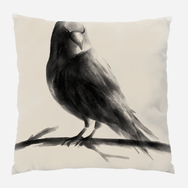 Coussin raven Algoma, Intérieur, Microsuède