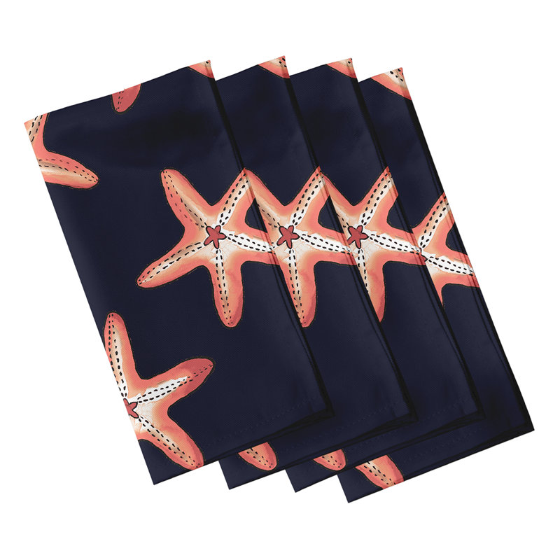 Tosha Polyester Square Napkin, Navy