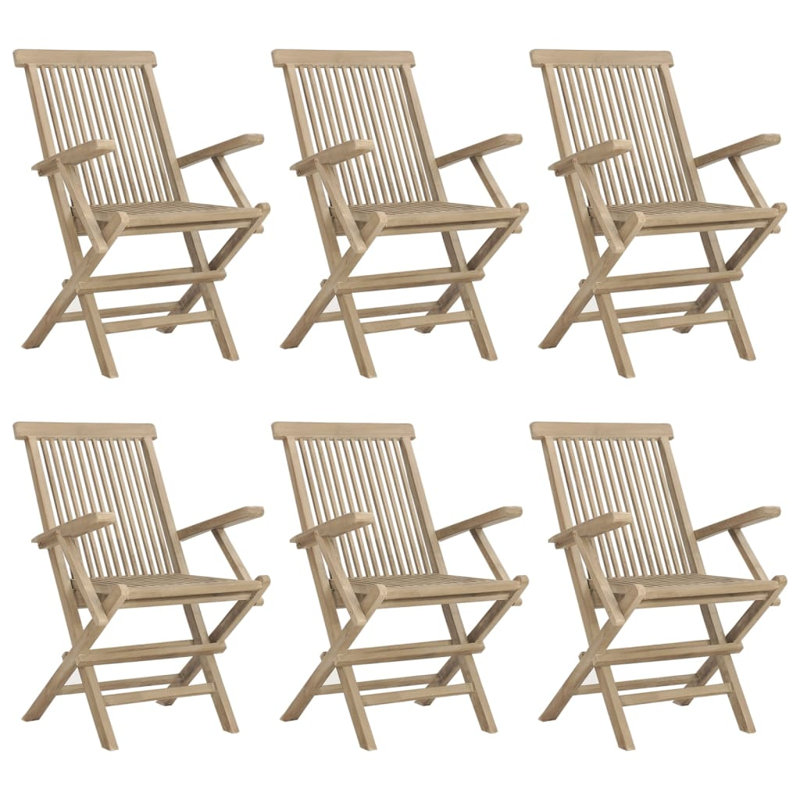 Ranck 6 - Person Teak Patio Dining Set with Rectangular Table