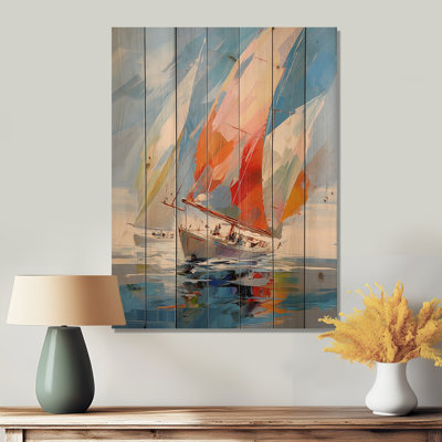 " Sailboat Abstract Winds I "