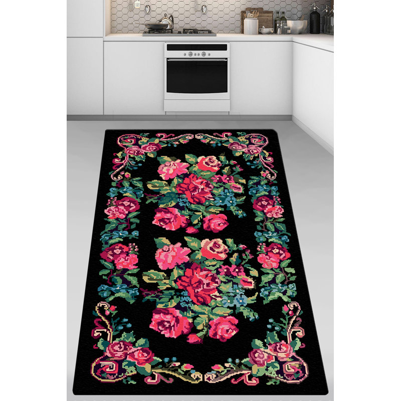 Antibacterial Hall Carpet, 100% Polyester, 31.5 x 59.1 inches | 10 mm Pile Height, 700 g/m² | Non-Slip Underside, Machine Washable, Easy Care | Perfect for Entryways & Living Spaces, Stylish & Functional Design