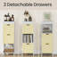 Bathroom Floor Cabinet, Bathroom Storage Organizer Rack Stand, Multifunctional Corner Unit, 2 Drawers, 35 Inches In Height-84561708