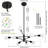 Llayla 8 - Light LED Sphere Chandelier-843789318-843789319