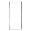 Porte de douche semi-pivotante de l 34 po x H 72 po, verre trempé de 1/4 po de 6 mm d'épaisseur, réglage de la largeur de la balançoire peu encombrante de 1 po, porte de l'emballage industriel résistant aux chocs H, joint magnétique de fuite de 6 mm / zéro