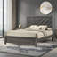 41.3" Twin Size Bed - Contemporary Chevron Headboard-458784137