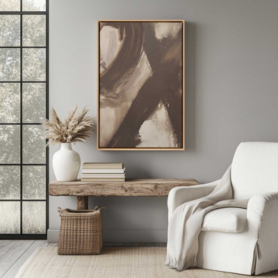 «Abstract Sienna Swirl II», reproduction sur toile