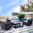Umeh 4 - Person Modular Patio Conversation Set with Cushions