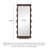 Medieval-Style Rectangular Wave-Shaped Frame Full-Length Mirror-118735308-118735304