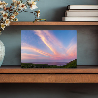 View Of Sunset Over South Kona Coast With Kealakekua Bay, Hawaii, Usa Abstract Contemporary Landscape Nature Wall Art