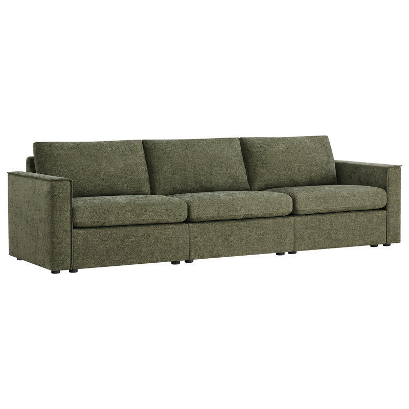  Canapé modulaire rembourré 3 pièces Luxe, Vert