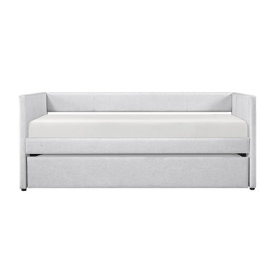 Upholstery Wooden Frame Daybed with Trundle