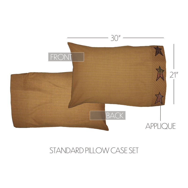 Taie d'oreiller 100% coton Stratton, Standard