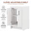 Meuble-lavabo autoportant simple de 24 po avec lavabo en céramique Lumina, blanc, contreplaqué de bois franc, portes à fermeture en douceur et rangement réglable intérieur-518037207-518037201