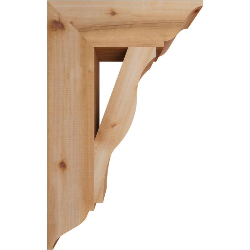 Support traditionnel Funston, H 32 po x l 5,5 po x P 20 po, Cèdre rouge de l'Ouest, Lisse