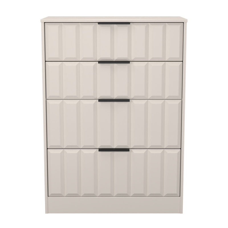 77 cm W Chest of 4 Drawers, Beige