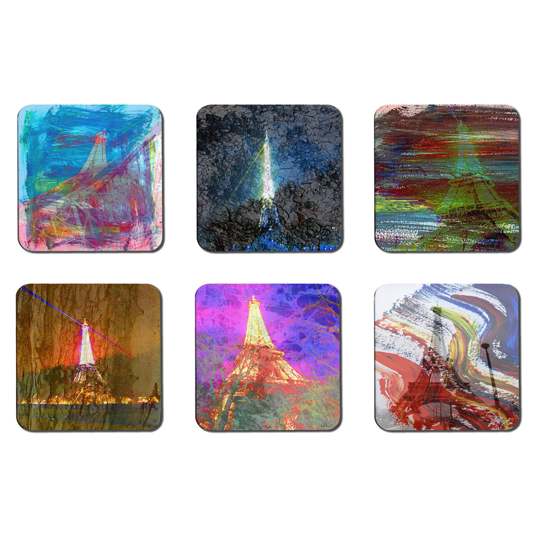 Square 6 Piece Coaster Set