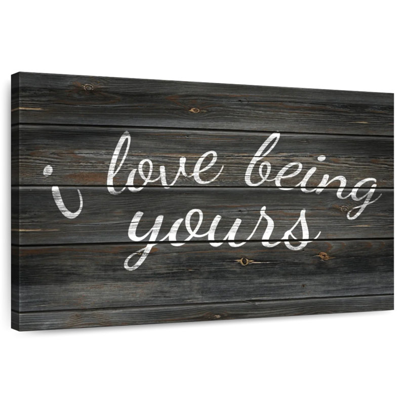 Plaque murale Khylige I Love Being Yours