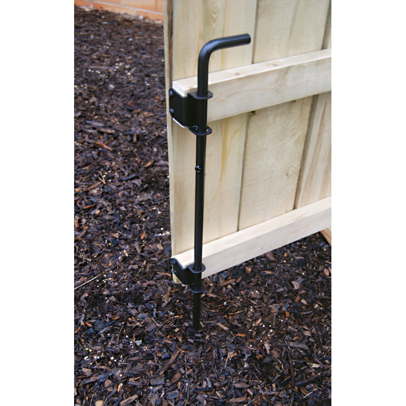 Black Heavy Duty Stainless Steel Gate Drop Rod
