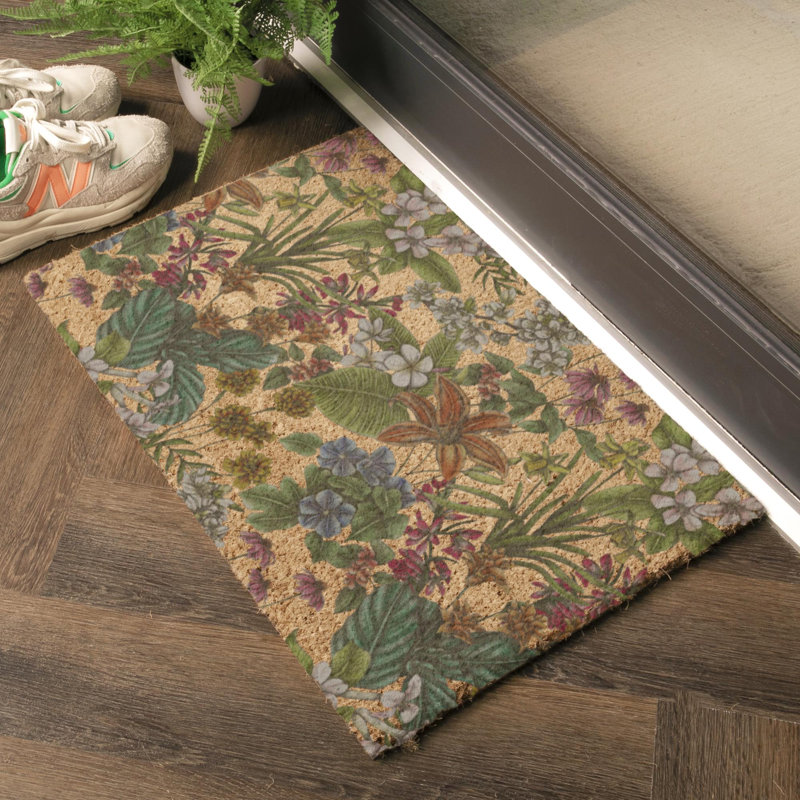 Alabama Non-Slip Floral Doormat