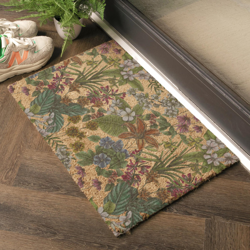 Alabama Non-Slip Floral Outdoor Doormat