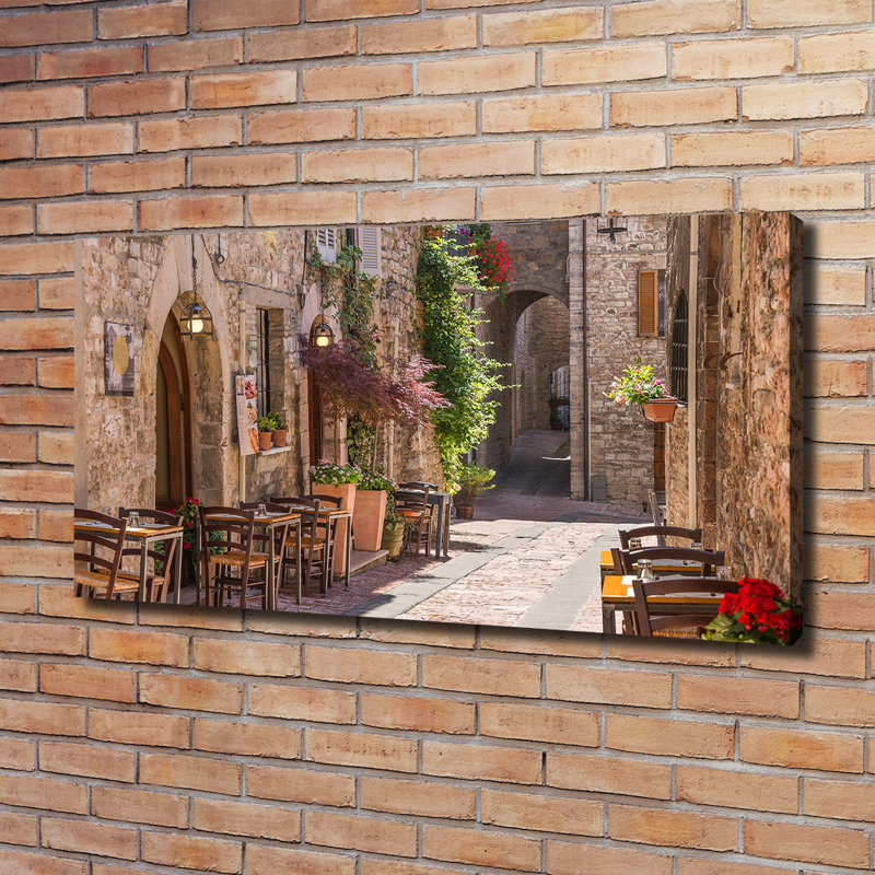 Italian Street - Wrapped Canvas Print
