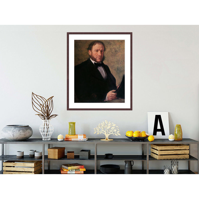 Portrait de M. Ruelle par Edgar Degas, impression giclée encadrée, H 39,97 po x l 33,5 po