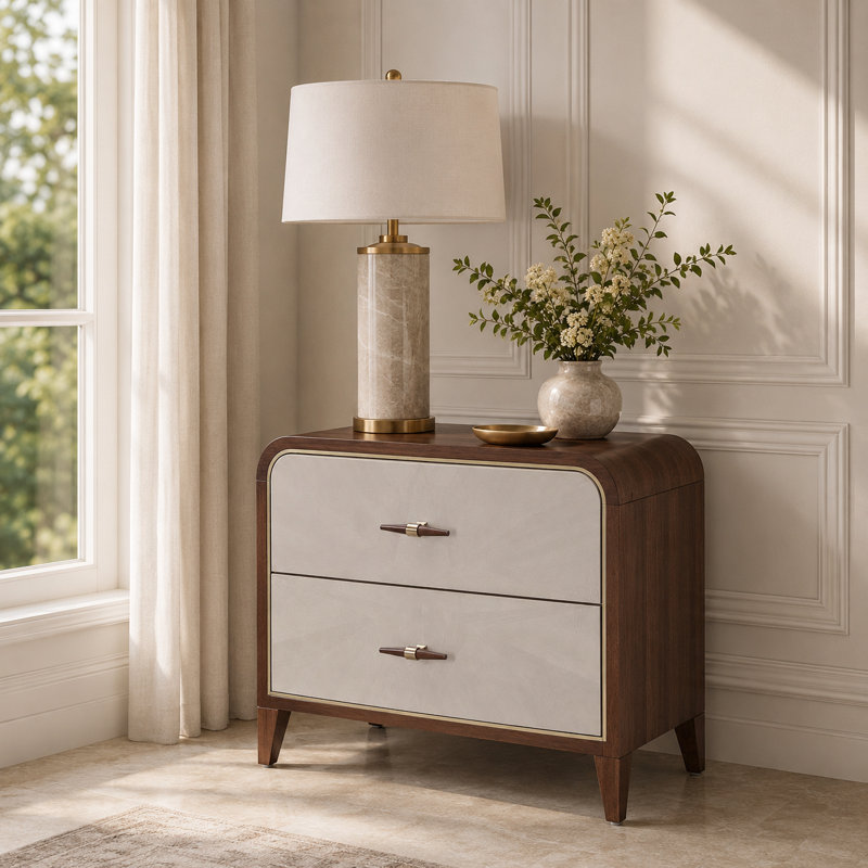 Houston Large Nightstand - Walnut