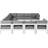 Layelle 150'' Wide Aluminum Patio Sectional with Cushions-61209811-61209810