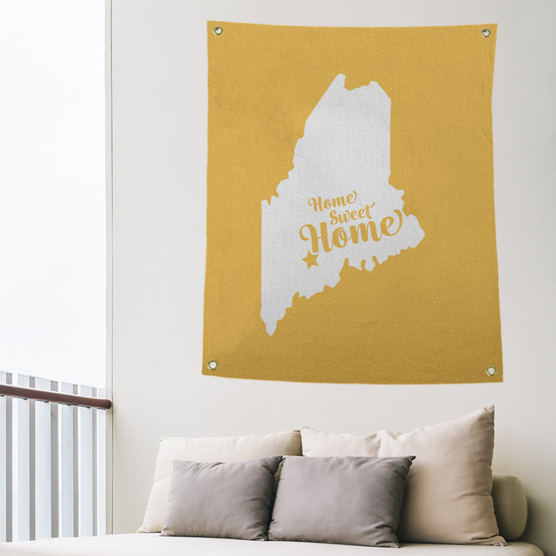 Polyester Tapestry, 80" H x 59" W, Yellow
