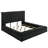 Luxurious Tufted Headboard Upholstered Contemporary King Bed Multiple Storage-1199464926