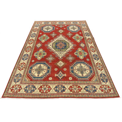 Kazak One-of-a-Kind 8'11" X 12' New Age Wool Area Rug in Red