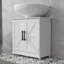 Armoire de rangement à piédestal, armoire de salle de bain autoportante Farmhouse avec 2 portes de grange et tablette réglable-691154129