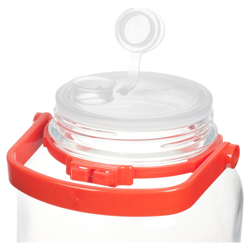 Glass Jar - Set of 4, 23.5cm H x 12.5cm W x 12.5cm D