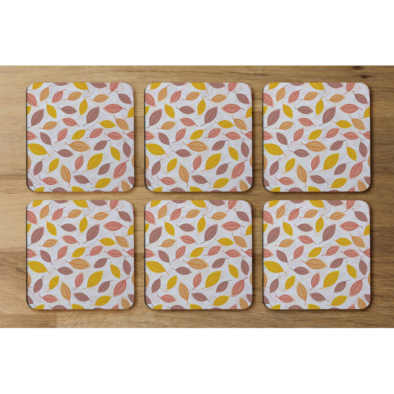 Square 6 Piece Coaster Set