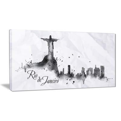 « rio de janeiro silhouette », impression sur toile