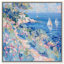 Bateaux, au-delà des collines, toile, art côtier classique par Art Remedy