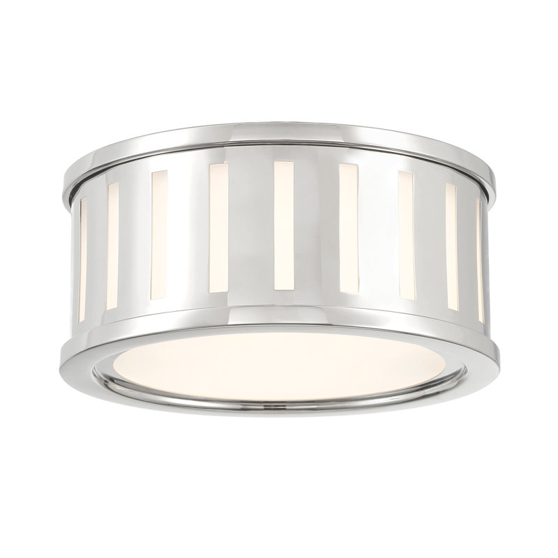 Numan 2 Light Flush Mount _x000D_, Polished Nickel