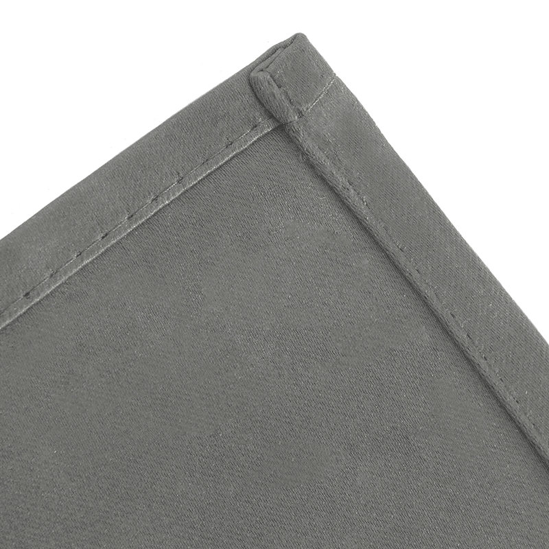 100% Room Darkening Blackout Eyelet Curtains (Set Of 2) , Dark Grey, 228cm Width x 228cm Drop