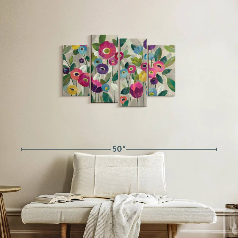 Harnek Fairy Tale Flowers Pink, 22" H x 36" W