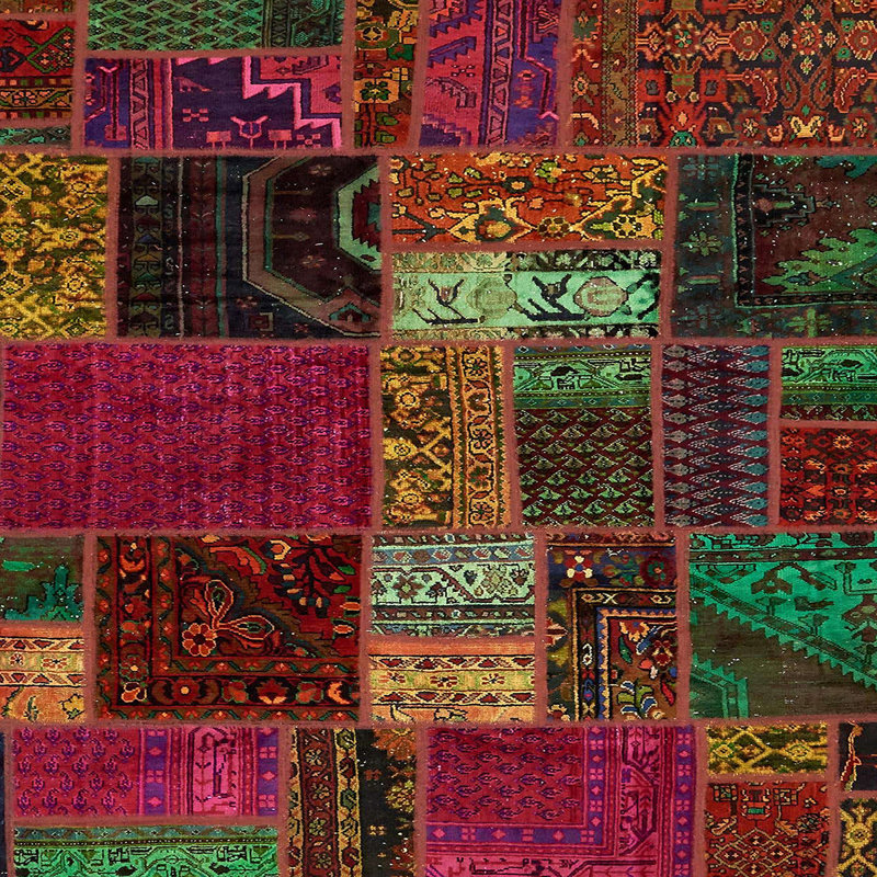 Abstract Indoor Rug, Square 6'