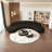 Black semi-circular curved corner sofa-106295163-106295166