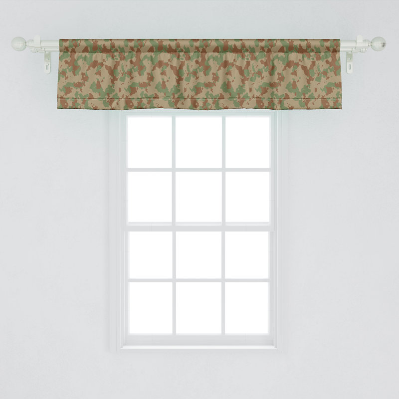 Cantonnière Ambesonne Camouflage - paquet de 2