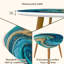 Ensemble de 2 tables basses gigognes Triangle-130190617