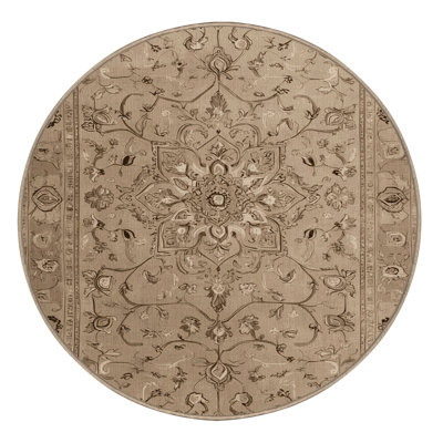 Machine Washable Tabriz Brown Area Rug