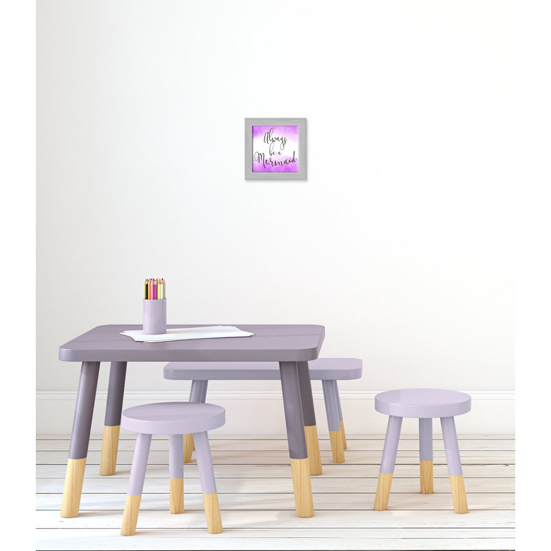 Toujours être un sirène 2, H 10 po x l 10 po x P 0,63 po, Encadré plat argent