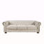 Canapé Chesterfield en tissu beige (beige)-1476632338
